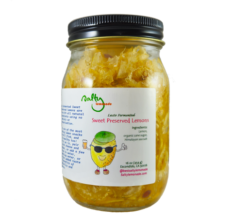 Lacto-fermented Sweet Preserved Lemons (different sizes)