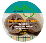 Lacto-fermented Preserved Limes (whole) - 8oz